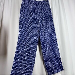 NWT Vtg SIGRID OLSEN SPORT Pants Sz L Moody Blues Stretch Pull On Office Travel